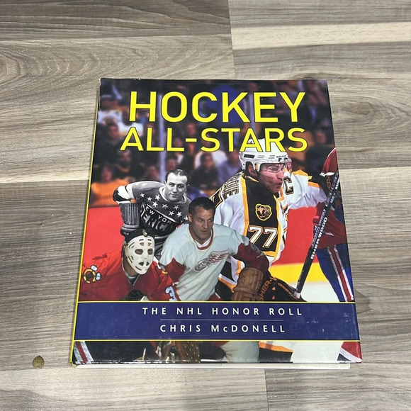 💙🧡 Vintage Hockey Allstars Hardcover coffee table book - Picture 3 of 6